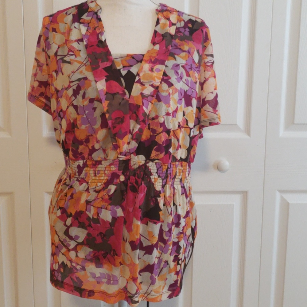 Colorful flower blouse